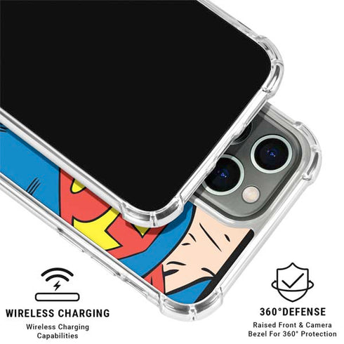 DC Comics Superman Vintage Chest iPhone 16 Pro Clear Case